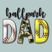Ballpark Dad With Softball And Baseball Heavy Core Tee | Teevron