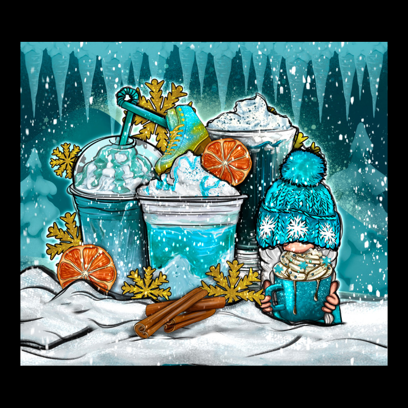 Winter Coffee Cups With Gnome Zipper Hoodie by NancyCooperArtShop | Teevron