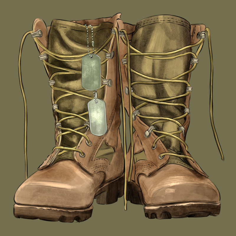 Soldier Boots Vintage Hoodie by RanaPortraitStore | Teevron