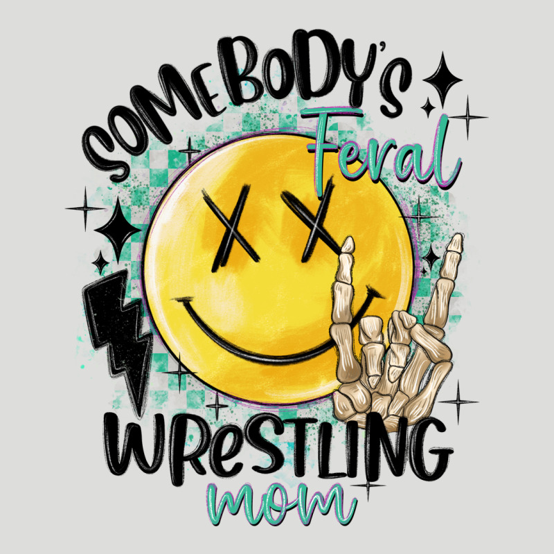 Somebody's Feral Wrestling Mom Zipper Hoodie by MaliasSmallBusiness | Teevron