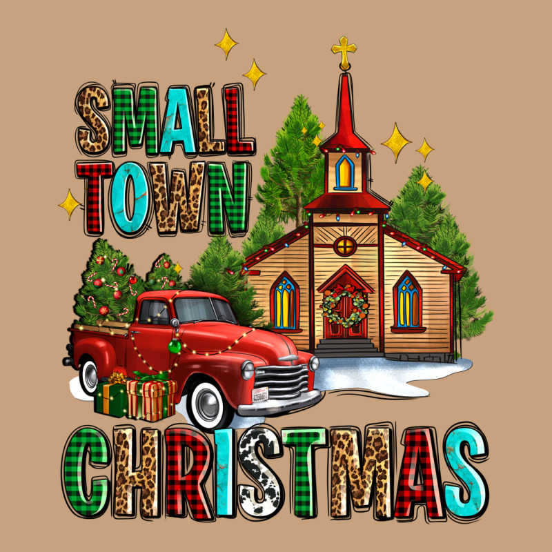 Small Town Christmas Church Western Truck Vintage Tee by AdoDesignShop | Teevron