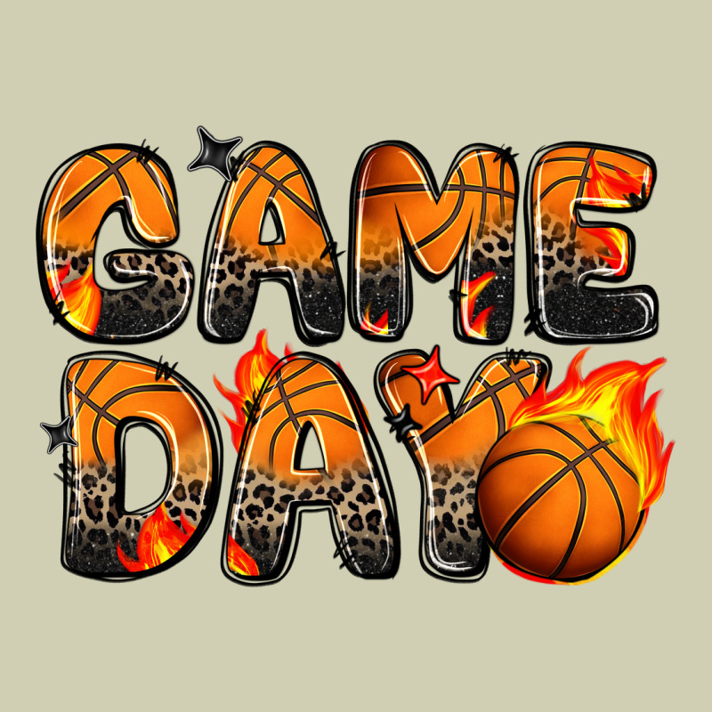 Game Day Basketball Leopard Heavy Core Tee by Zillion Design Studio | Teevron