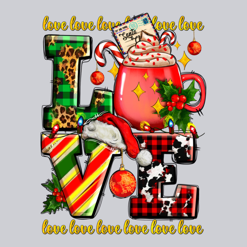 Love With Coffee Cup And Christmas Lights Heavyweight Sweatshirt by AdoDesignShop | Teevron