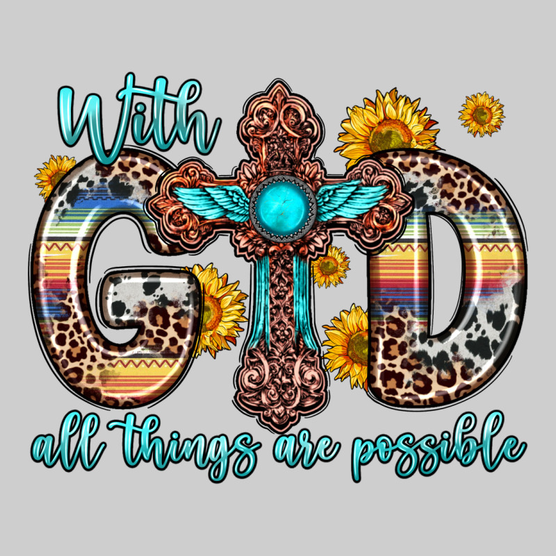 With God All Things Are Possible Cross Premium Tee by Zillion Design Studio | Teevron