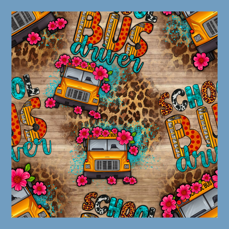 School Bus Driver And Flower Seamless Patterns Urban Heavy Tee by BundleAndBundleShop | Teevron