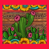Sunflowers Turquoise Serape Cactus Tumbler Classic Tee | Teevron