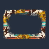 Western Serape Sunflower Background Frame Zipper Hoodie | Teevron