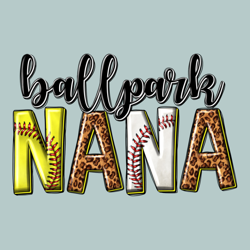 Ballpark Nana With Leopard Heavy Core Tee by texasbilliewilder | Teevron