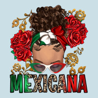Mexicana Latina Messy Bun Ladies Tee | Teevron