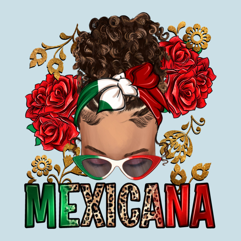 Mexicana Latina Messy Bun Ladies Tee by RanaPortraitStore | Teevron