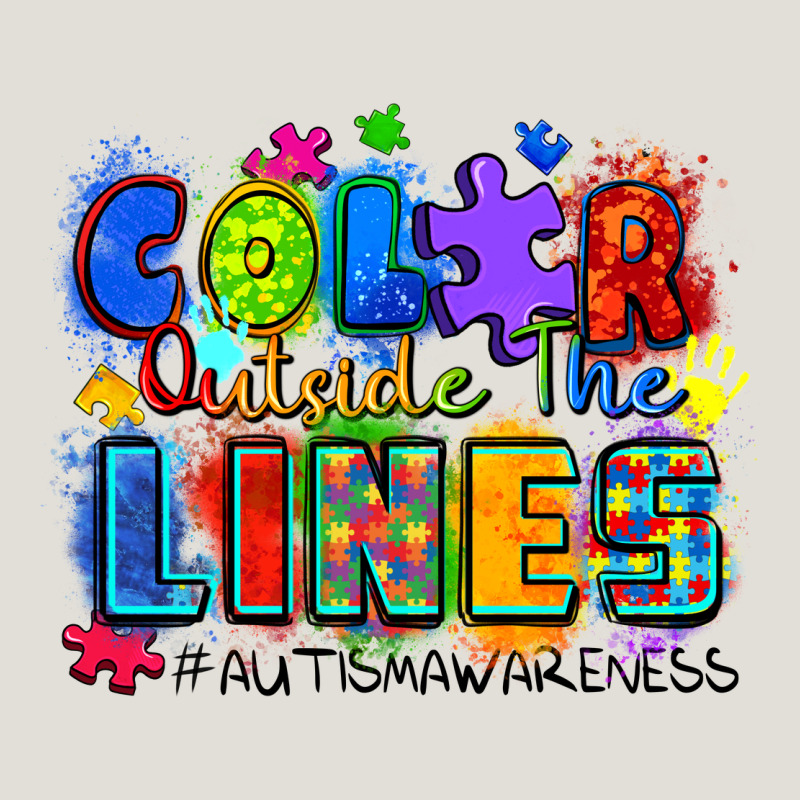 Color Outside The Lines Autism Awareness Heavy Core Tee by Zillion Design Studio | Teevron