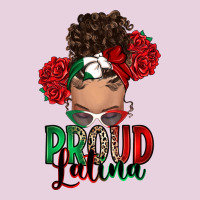 Proud Latina Messy Bun Ladies Tee | Teevron