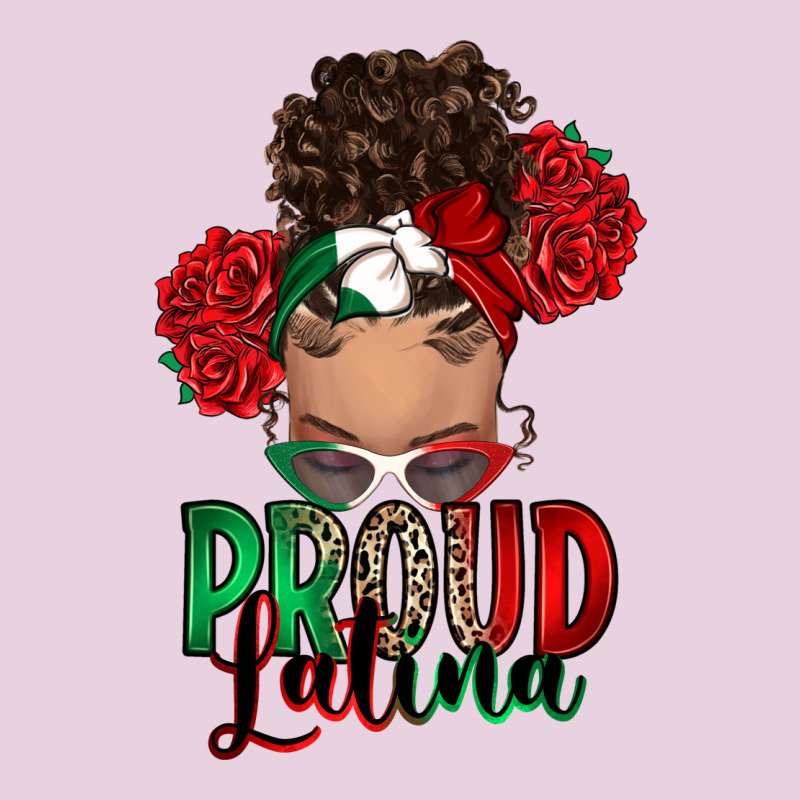 Proud Latina Messy Bun Ladies Tee by RanaPortraitStore | Teevron