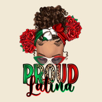 Proud Latina Messy Bun Ladies Tee | Teevron