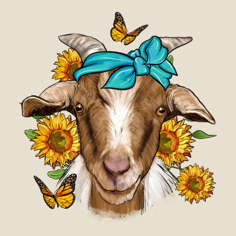 Sunflower Bandana Goat Urban Heavy Tee by Jasminsmagicworld | Teevron