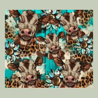 Western Cowhide Sunflower Baby Cow Long Sleeve Tee | Teevron