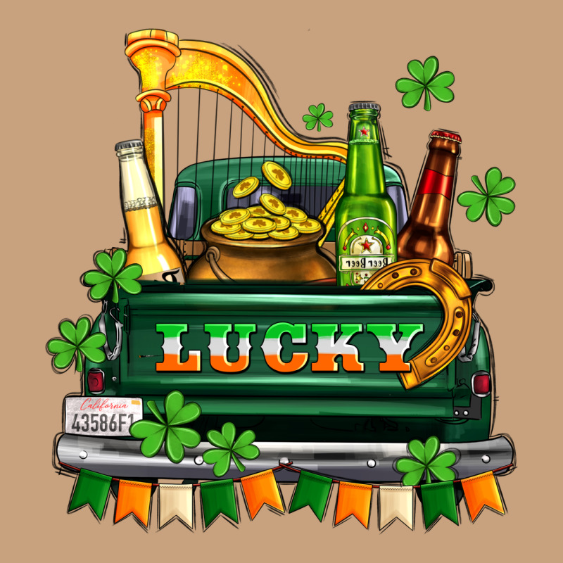Lucky Truck With Flags And Beers Vintage Tee by AdoDesignShop | Teevron