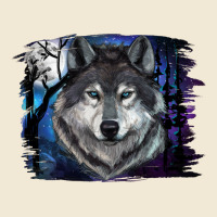 Wolf And Full Moon Premium Tee | Teevron