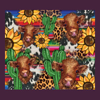 Western Cactus Sunflower Highlands Cow Long Sleeve Tee | Teevron