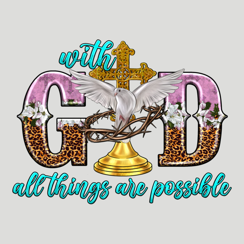 With God All Things Are Possible Zipper Hoodie by NancyCooperArtShop | Teevron
