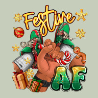Festive Af Christmas Black Man Sneakers Ladies Tee | Teevron