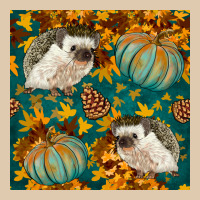 Hedgehog And Pumpkins Seamless Pattern Heavyweight Sweatshirt | Teevron