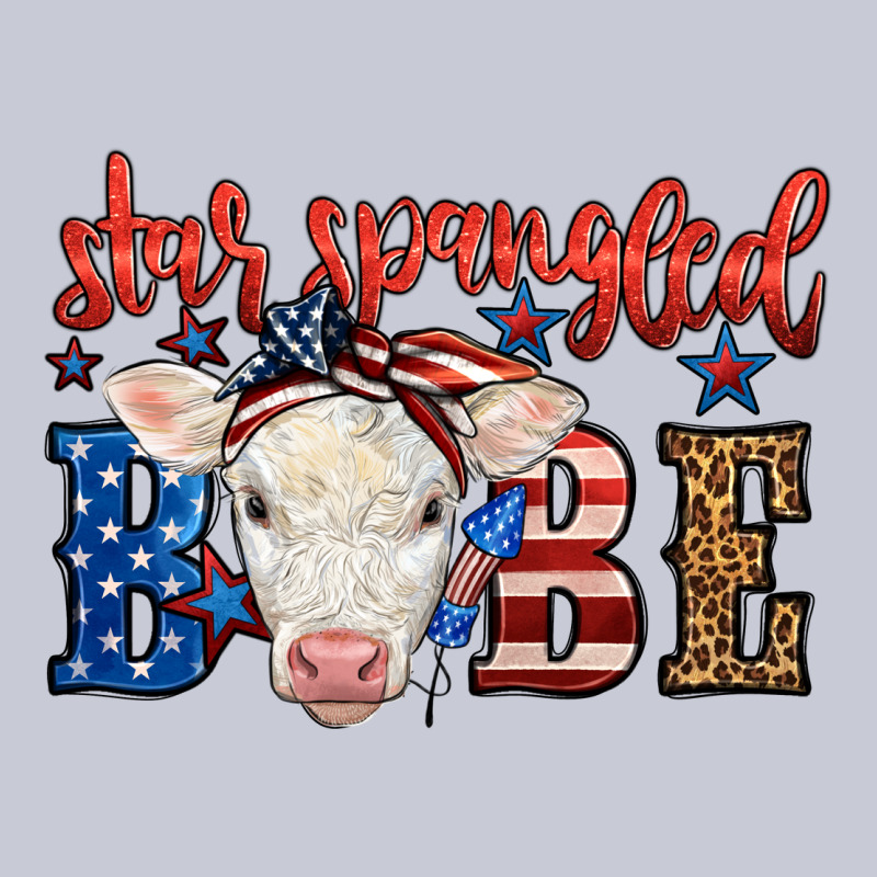 Western Star Spangled Baby Cow Heavyweight Hoodie by LillyAllenDesigns | Teevron