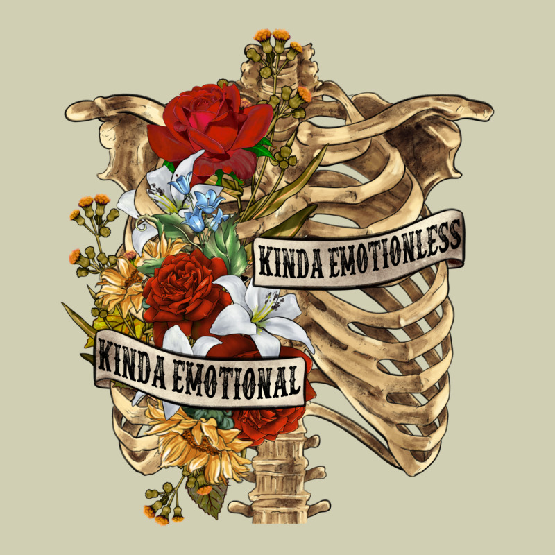 Kinda Emotionless Kinda Emotional Skeleton Heavy Core Tee by RanaPortraitStore | Teevron