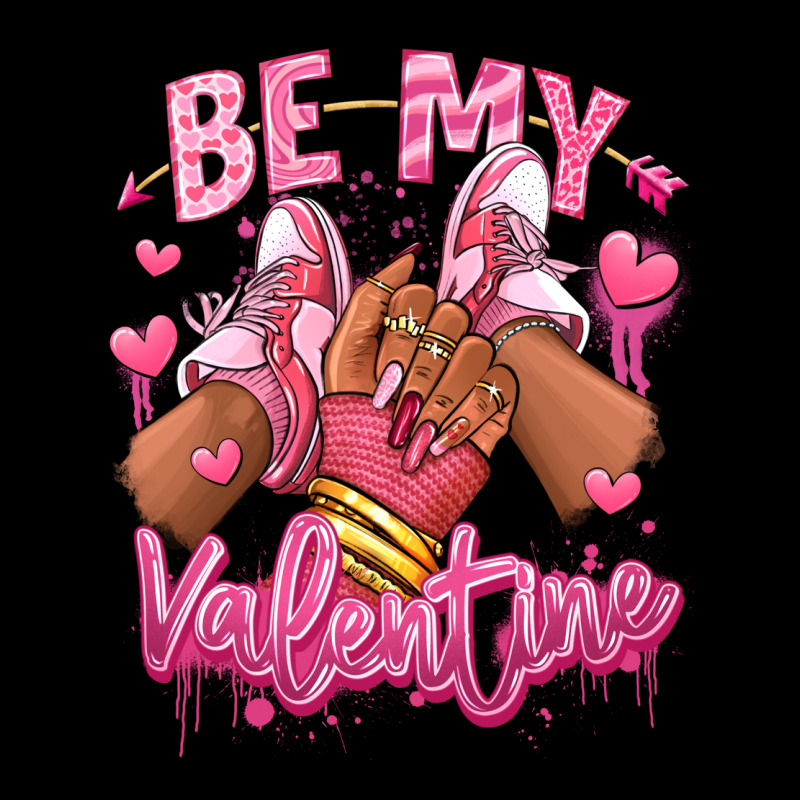 Be My Valentine Afro Girl Sneakers Ladies Tee by RanaPortraitStore | Teevron