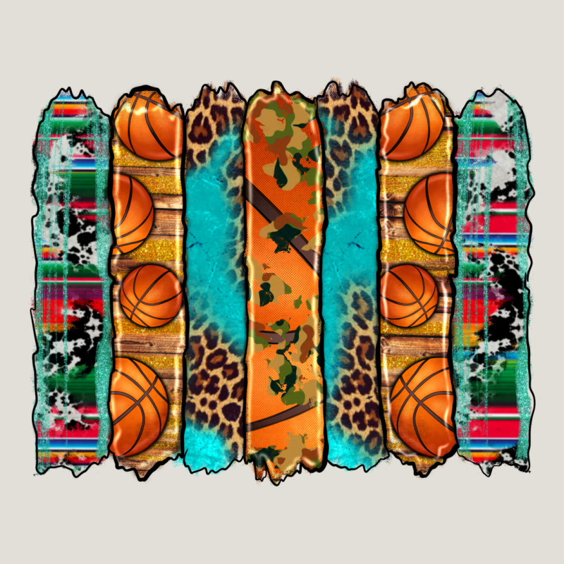 Basketball Serape Cowhide Turquoise Leopard Glitter  Brushstrokes Heavy Core Tee by Artiststas | Teevron