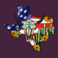 Bull Skull Texas Map American Playng Premium Tee | Teevron