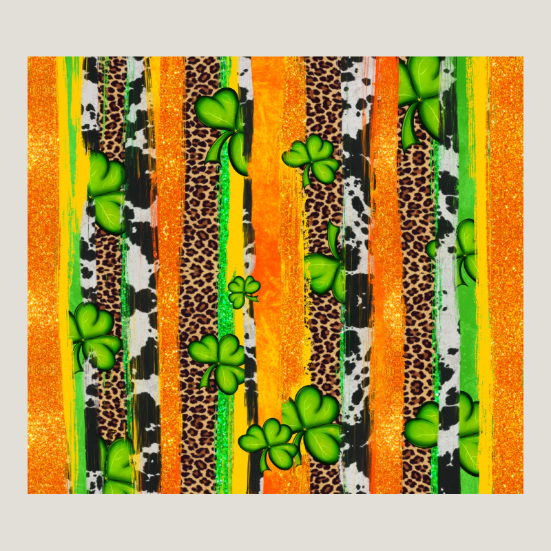 St Patricks Shamrock With Cowhide Heavy Core Tee by Artiststas | Teevron
