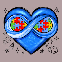 Infinity Heart Autism Awareness Vintage Hoodie | Teevron