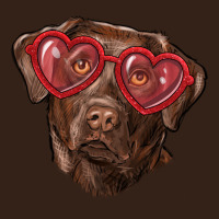 Labrador Retriever With Love Glass Heavy Core Tee | Teevron