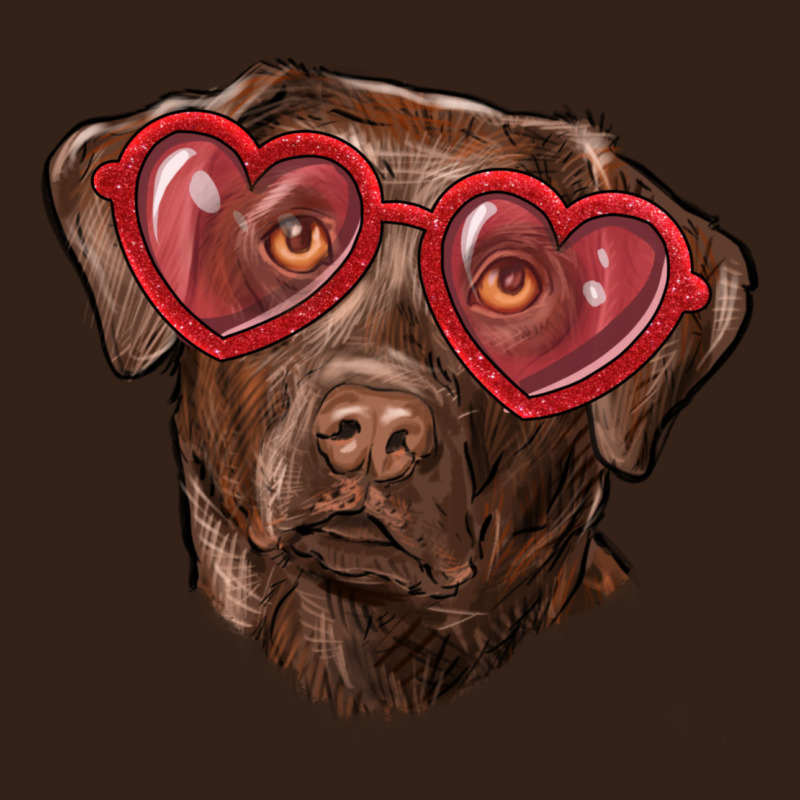 Labrador Retriever With Love Glass Heavy Core Tee by RanaPortraitStore | Teevron