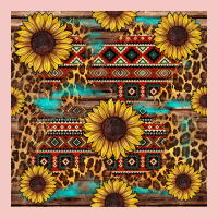 Sunflower And Leopard Seamless Pattern Urban Heavy Tee | Teevron