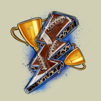 Football Lightning Bolt Heavy Core Tee | Teevron