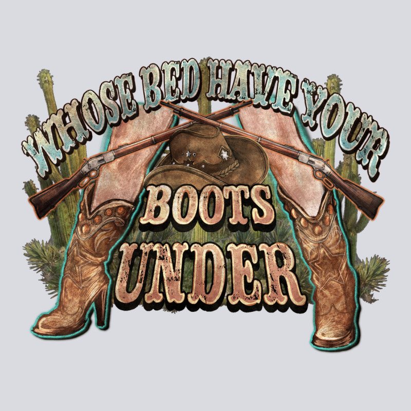 Whose Bed Have Your Boots Under Cowboy Western Zipper Hoodie by NancyCooperArtShop | Teevron