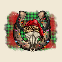 Christmas Horseshoe Bull Skull Premium Tee | Teevron