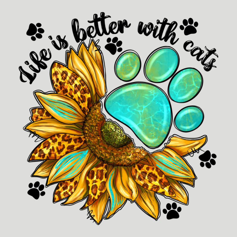 Life Is Better With Cats Zipper Hoodie by NancyCooperArtShop | Teevron