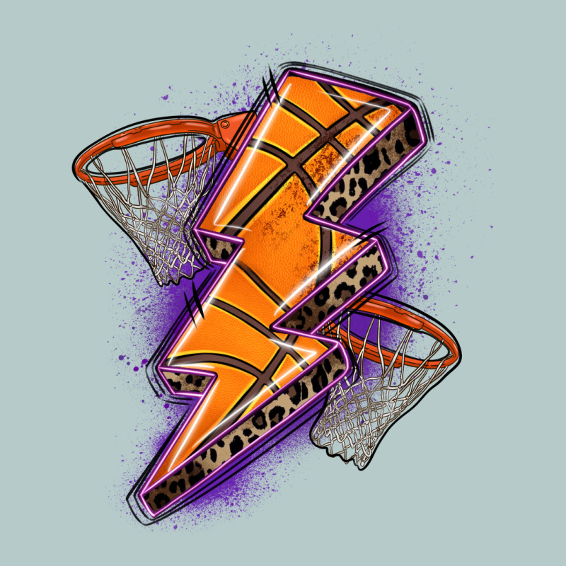 Basketball Lightning Bolt Heavy Core Tee by Zillion Design Studio | Teevron