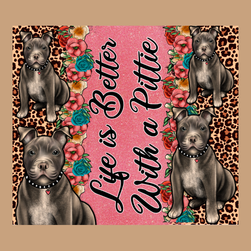 Life Is Better With A Pittie Vintage Tee by JahusDesignShop | Teevron