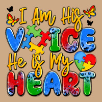 I Am His Voice He Is My Heart Vintage Hoodie | Teevron