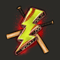 Softball Lightning Bolt Heavy Core Tee | Teevron