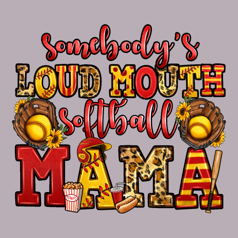 Somebody's Loud Mouth Softball Mama Vintage Tee by Jasminsmagicworld | Teevron