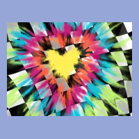 Tie Dye Hearth Shaped Race Flag Background 3200x2400 Classic Tee | Teevron