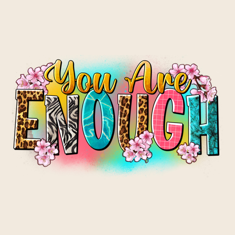 You Are Enough Zipper Hoodie by NancyCooperArtShop | Teevron