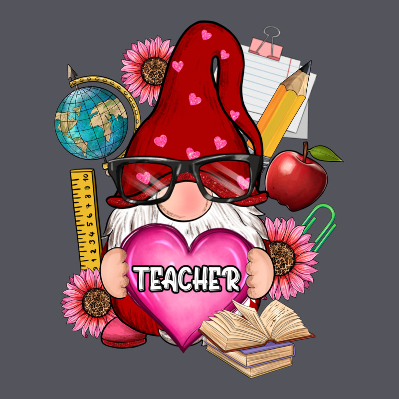 Valentines Day Teacher Gnome Vintage Hoodie by RanaPortraitStore | Teevron