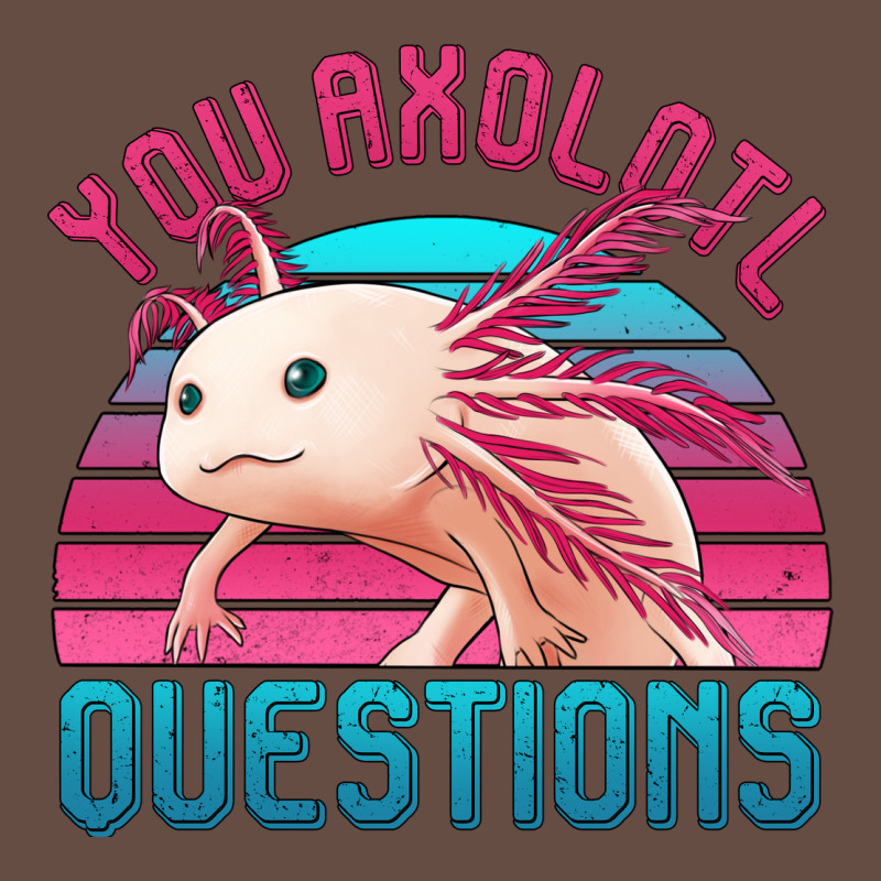You Axolotl Questions 80's Retro Sunset Long Sleeve Tee by Jasminsmagicworld | Teevron