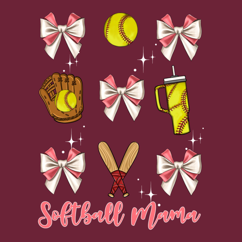 Softball Coquette Bow Long Sleeve Tee by JahusDesignShop | Teevron